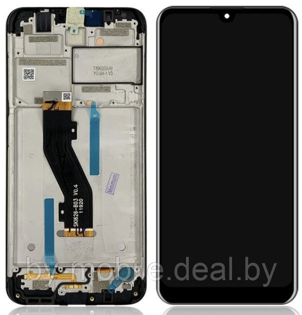 Экран (модуль) в раме Nokia 3.2 (TA-1156) черный - фото 1 - id-p225925373