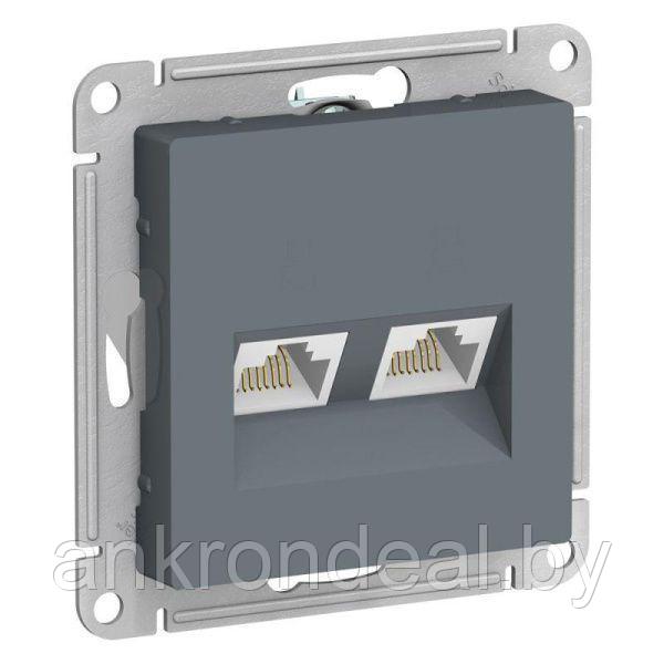 Розетка компьютерная 2-м AtlasDesign RJ45 кат.5E механизм грифель SE ATN000785 - фото 1 - id-p189665904