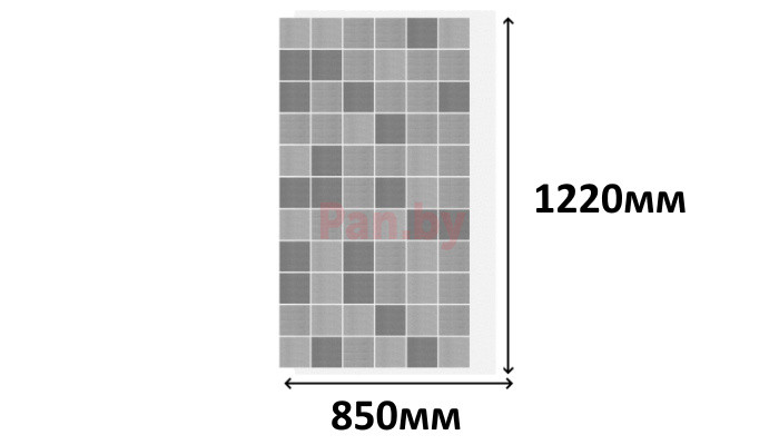 Гибкая фасадная панель АМК Мозаика однотонный 001 - фото 4 - id-p225925641