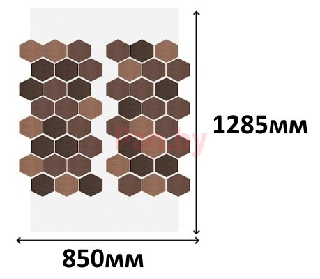 Гибкая фасадная панель АМК Соты однотонный 002 - фото 4 - id-p225925671