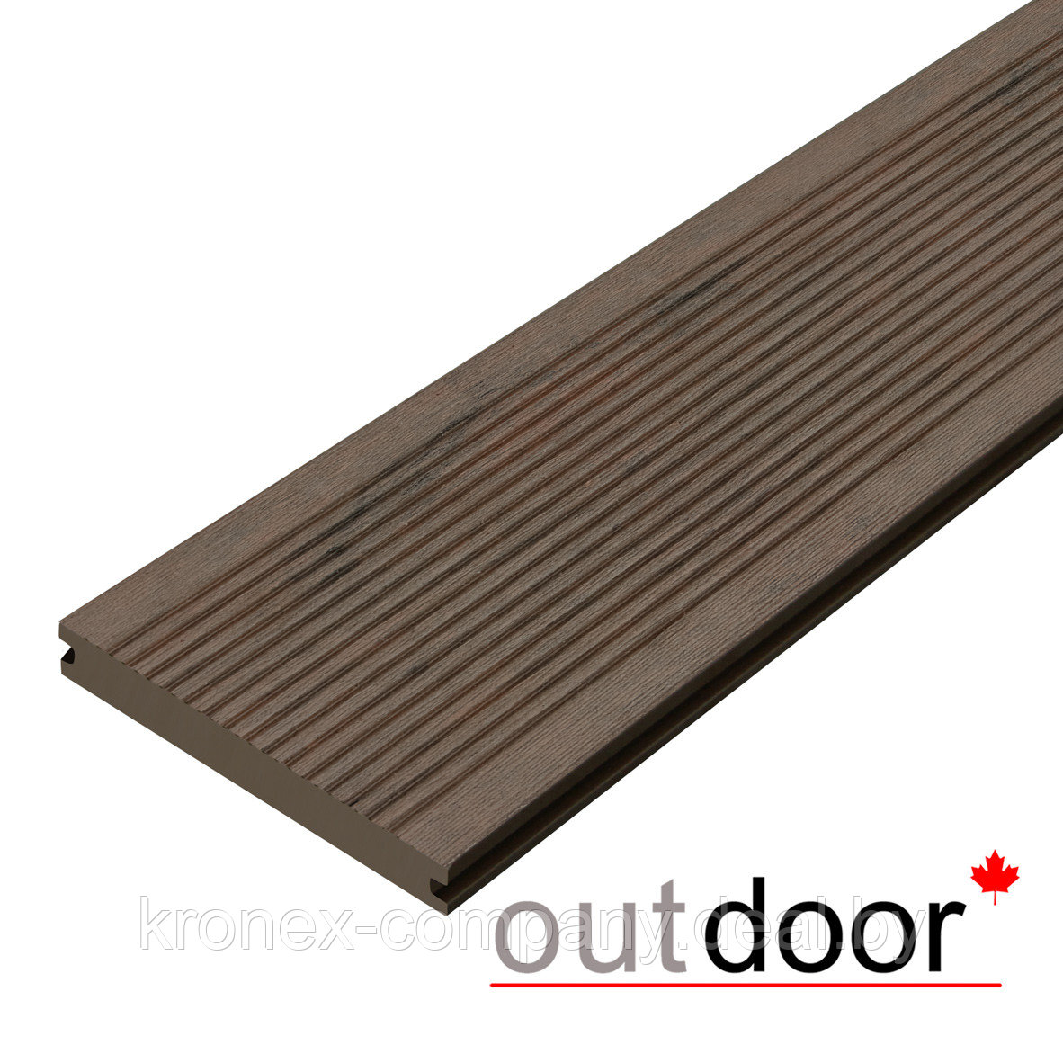 Террасная доска ДПК Outdoor 3D 146*20*3000 мм. полнотелая COUNTRY/вельвет коричневая микс - фото 3 - id-p225232966