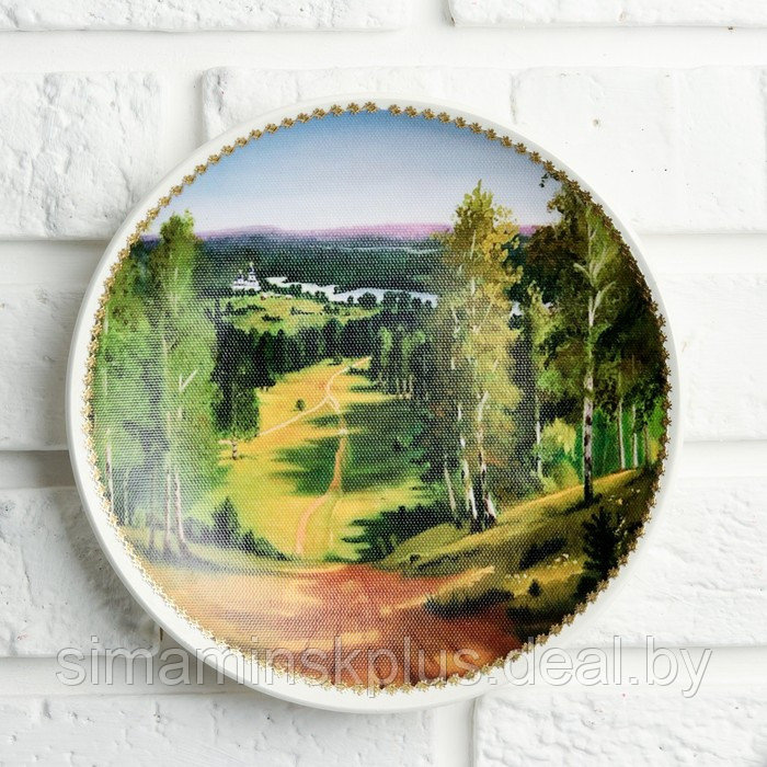 Тарелка декоративная «Летний лес», настенная, D = 19,5 см - фото 5 - id-p225929157