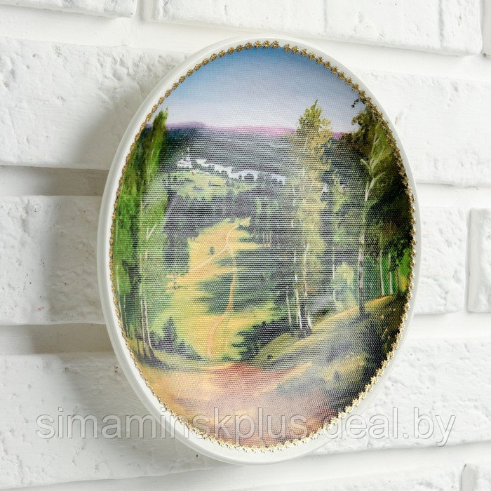 Тарелка декоративная «Летний лес», настенная, D = 19,5 см - фото 6 - id-p225929157