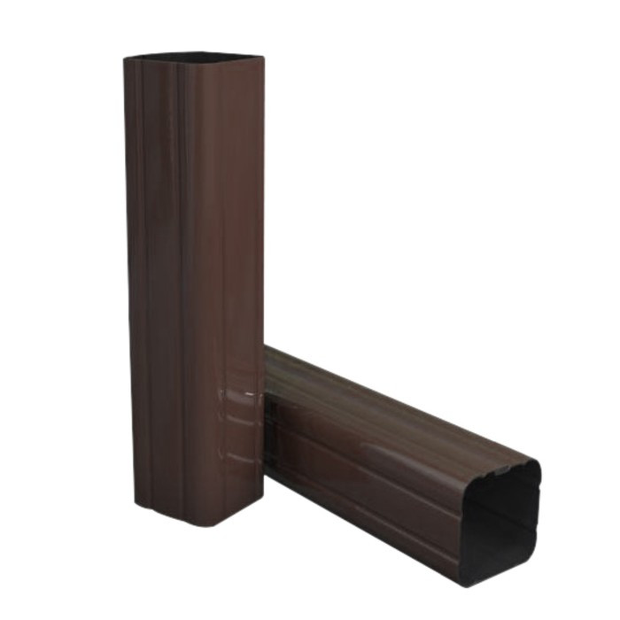 Столб 2,0м RAL 8017 (шоколад) 60х40х1,5мм без отв. под бетон цинк полимер. с заглушкой Г, шт 10251 - фото 1 - id-p225929523