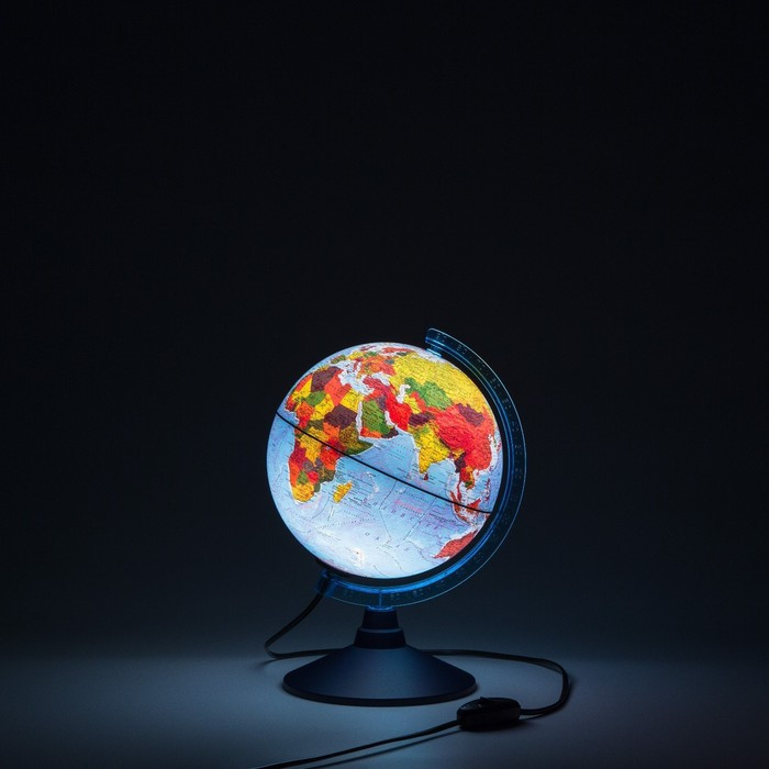 Глобус физико-политический "Глобен", интерактивный, диаметр 210 мм, с подсветкой, с очками - фото 2 - id-p225929336
