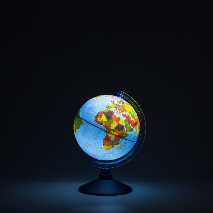 Глобус физико-политический "Глобен", интерактивный, рельефный, диаметр 210 мм, с подсветкой от батареек, с - фото 2 - id-p225929349