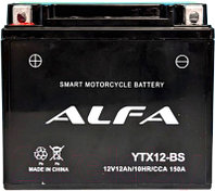 Мотоаккумулятор ALFA battery YTX12-BS / EB12E-3-1