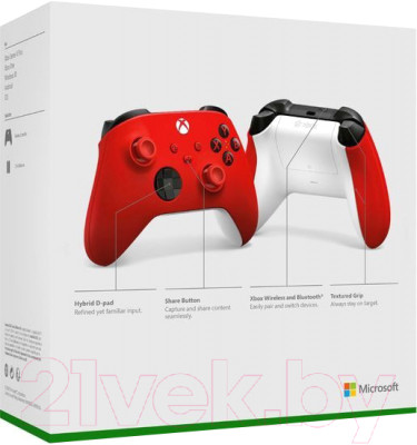 Геймпад Microsoft Xbox Pulse Red - фото 8 - id-p225929926
