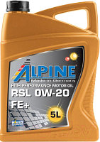 Моторное масло ALPINE RSL 0W20 FE+ / 0121672