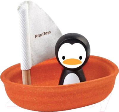 Набор игрушек для ванной Plan Toys Лодка и пингвин / 5711 - фото 1 - id-p225930292