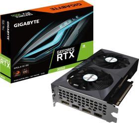 Видеокарта Gigabyte PCI-E 4.0 GV-N3050EAGLE OC-6GD NVIDIA GeForce RTX 3050 6Gb 128bit GDDR6 1792/14000 HDMIx2 - фото 1 - id-p222961682