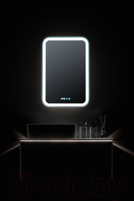 Шкаф с зеркалом для ванной Silver Mirrors Фиджи 50 / LED-00002361 - фото 9 - id-p219270130