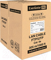 Кабель ExeGate UTP4-C5e-CU-S25-IN-PVC-GY-305