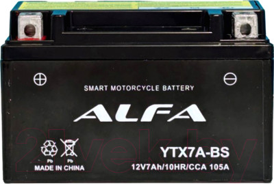 Мотоаккумулятор ALFA battery YTX7A-BS / EB7-3 - фото 1 - id-p225341063