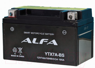 Мотоаккумулятор ALFA battery YTX7A-BS / EB7-3 - фото 3 - id-p225341063