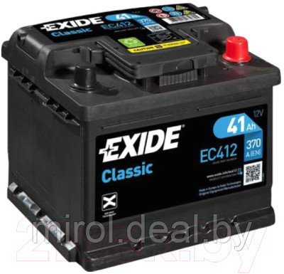 Автомобильный аккумулятор Exide Classic EC412 - фото 1 - id-p225932111