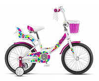 Велосипед детский Stels Echo 16 (2024) V020 (белый/розовый, 2018)