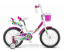 Детский велосипед Stels Echo 16 (2017) V020 (белый/розовый, 2018)