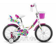 Велосипед детский Stels Echo 16 V020 (белый/розовый, 2018)