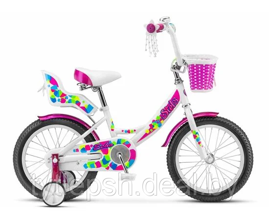 Велосипед детский Stels Echo 16 V020 (белый/розовый, 2018) - фото 1 - id-p177171698