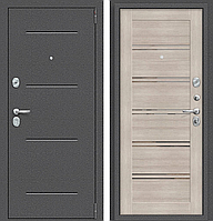 Двери входные металлические Porta R 104.П28 Антик Серебро/Cappuccino veralinga