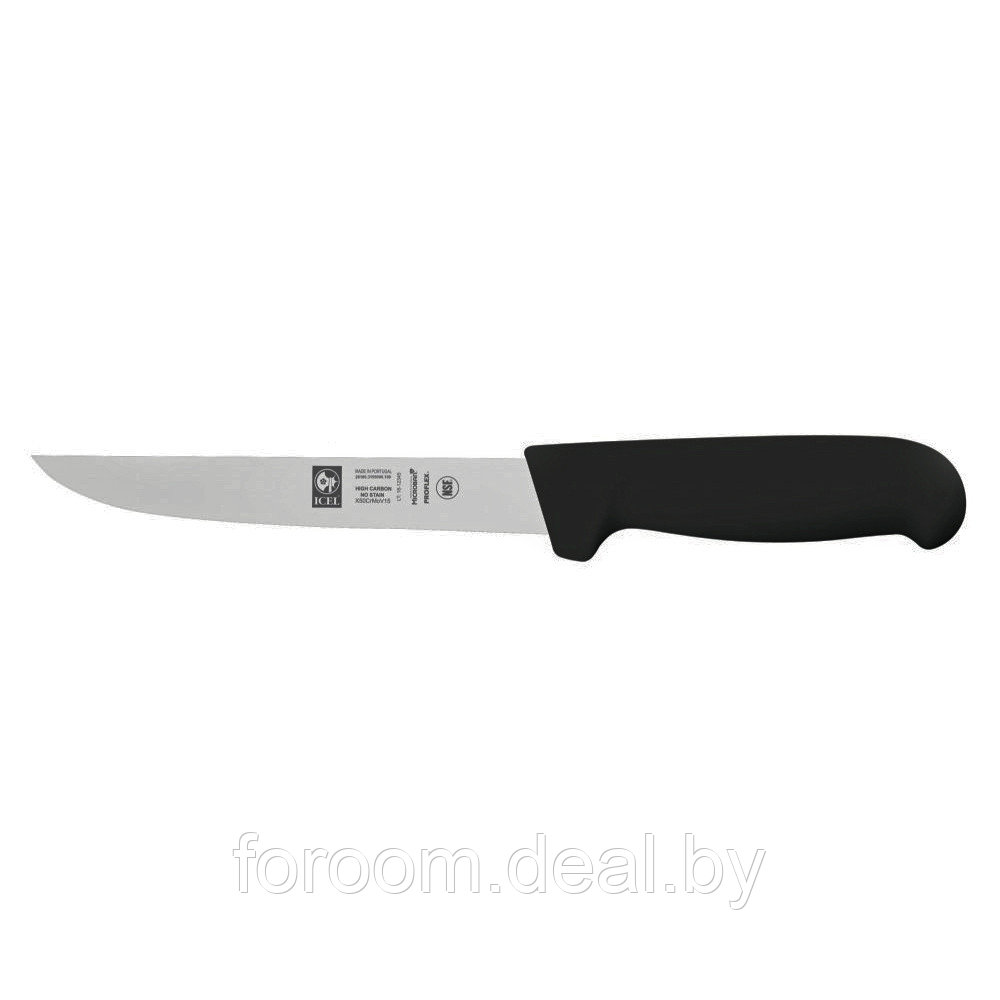 Нож 18см обвалочный с широким лезвием, чёрный Icel Safe 281.3199.18 - фото 1 - id-p225937830