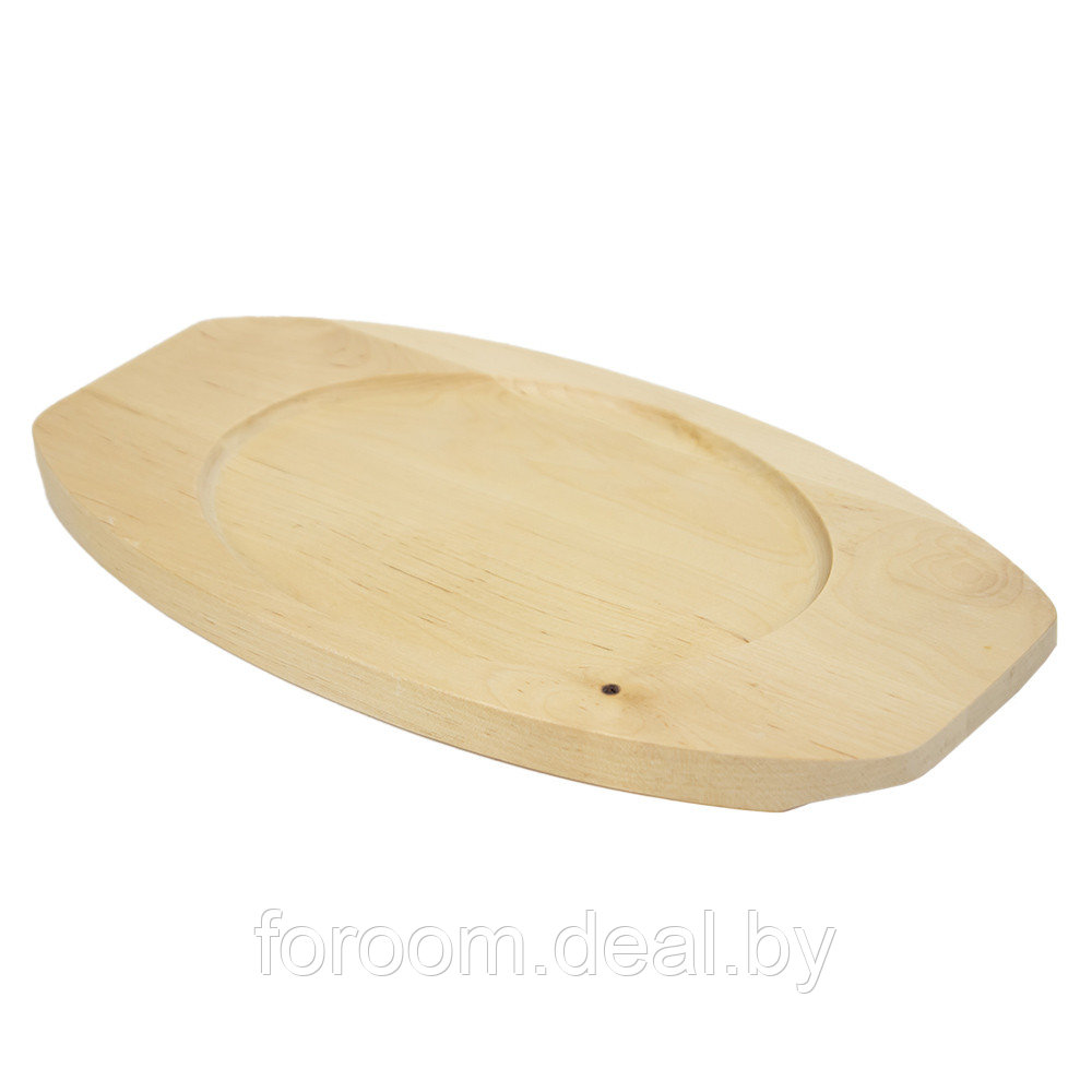 Сковорода для подачи 21x15см, с деревянной подставкой 31x16см Stalgast 049012 - фото 3 - id-p225937310