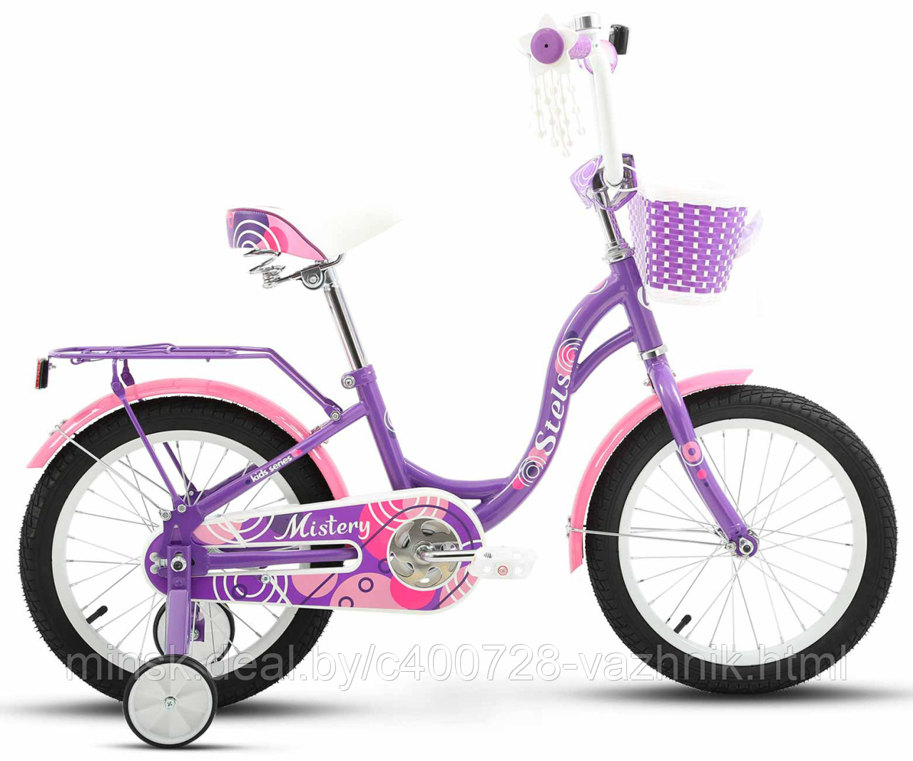 Детский велосипед Stels Mistery C 16" Z010 (2024) фиолетовый - фото 1 - id-p225938209