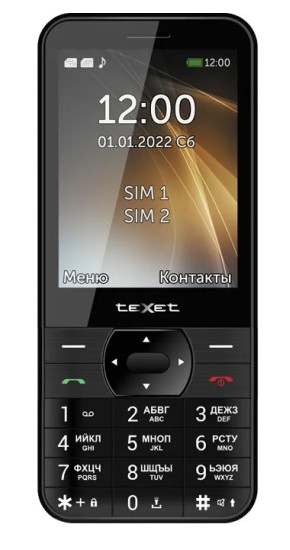 Кнопочный телефон TeXet TM-423 (черный) - фото 1 - id-p225938269