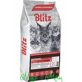 Сухой корм для кошек Blitz Classic Chicken Adult All Breeds (с курицей)