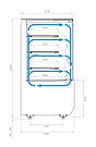 Кондитерская витрина KC70 VM 1,3-1 LIGHT CUBE 2 (9005-0109) +6...+12, фото 7