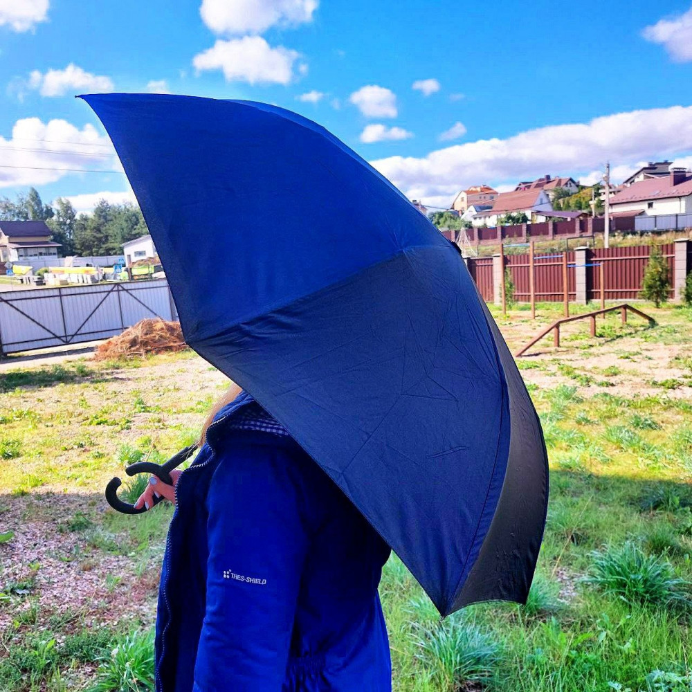 Зонт антишторм двухсторонний UpBrella (антизонт) / Умный зонт обратного сложения - фото 9 - id-p225947194