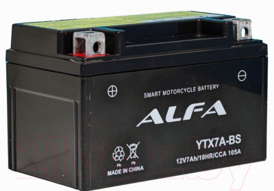 Мотоаккумулятор ALFA battery YTX7A-BS / EB7-3 - фото 4 - id-p225405302