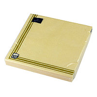 Салфетки бумажные "Барокко. Золотая рамка - Шампань" 33x33см, 3 слоя, 16шт. Bouquet Art 37899