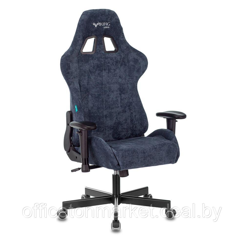 Кресло игровое Zombie "VIKING KNIGHT Fabric", ткань, металл, синий - фото 9 - id-p224554224