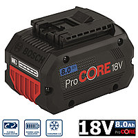 Аккумулятор ProCORE 18 V 8,0 Ah (-1-) Professional BOSCH (1600A016GK)