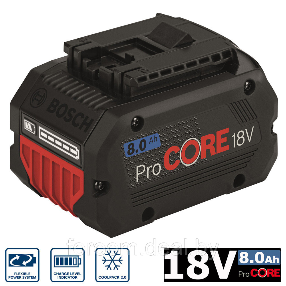 Аккумулятор ProCORE 18 V 8,0 Ah (-1-) Professional BOSCH (1600A016GK) - фото 1 - id-p225947165