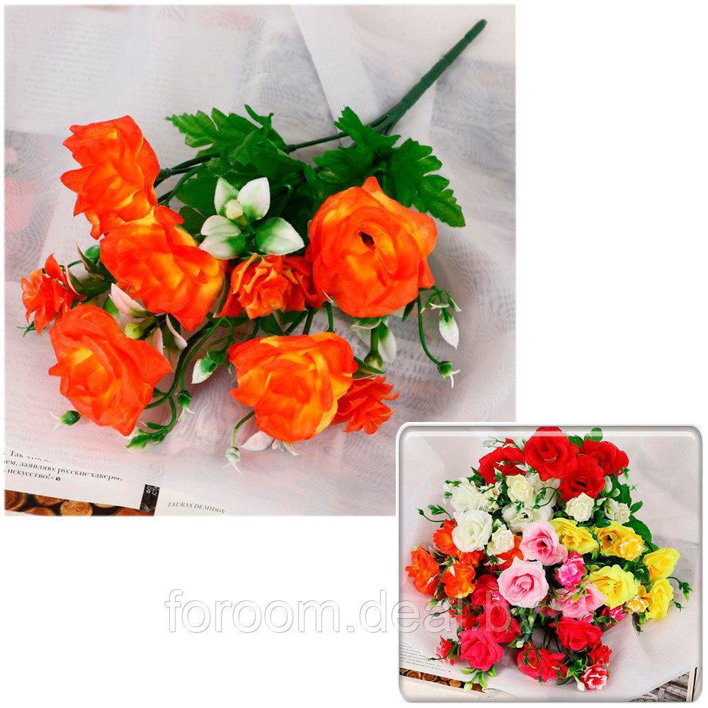 Букет искусственных цветов "Розочки" 27 см СимаГлобал 3534204 - фото 1 - id-p225946582