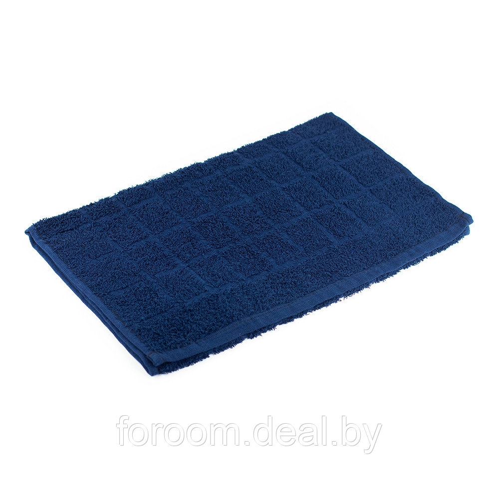 Полотенце махровое 40x70 см, тёмно-синий Foroom Кубики OE16/1/4070/3