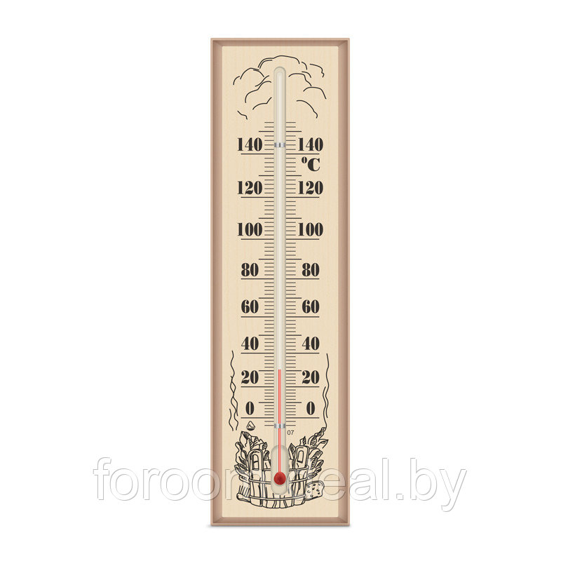 Термометр для сауны из дерева ПАО Стеклоприбор  300109