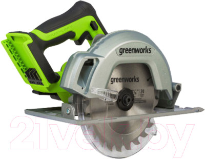 Дисковая пила Greenworks GD24CS бесщеточная 24V / 1500907 - фото 3 - id-p225947825