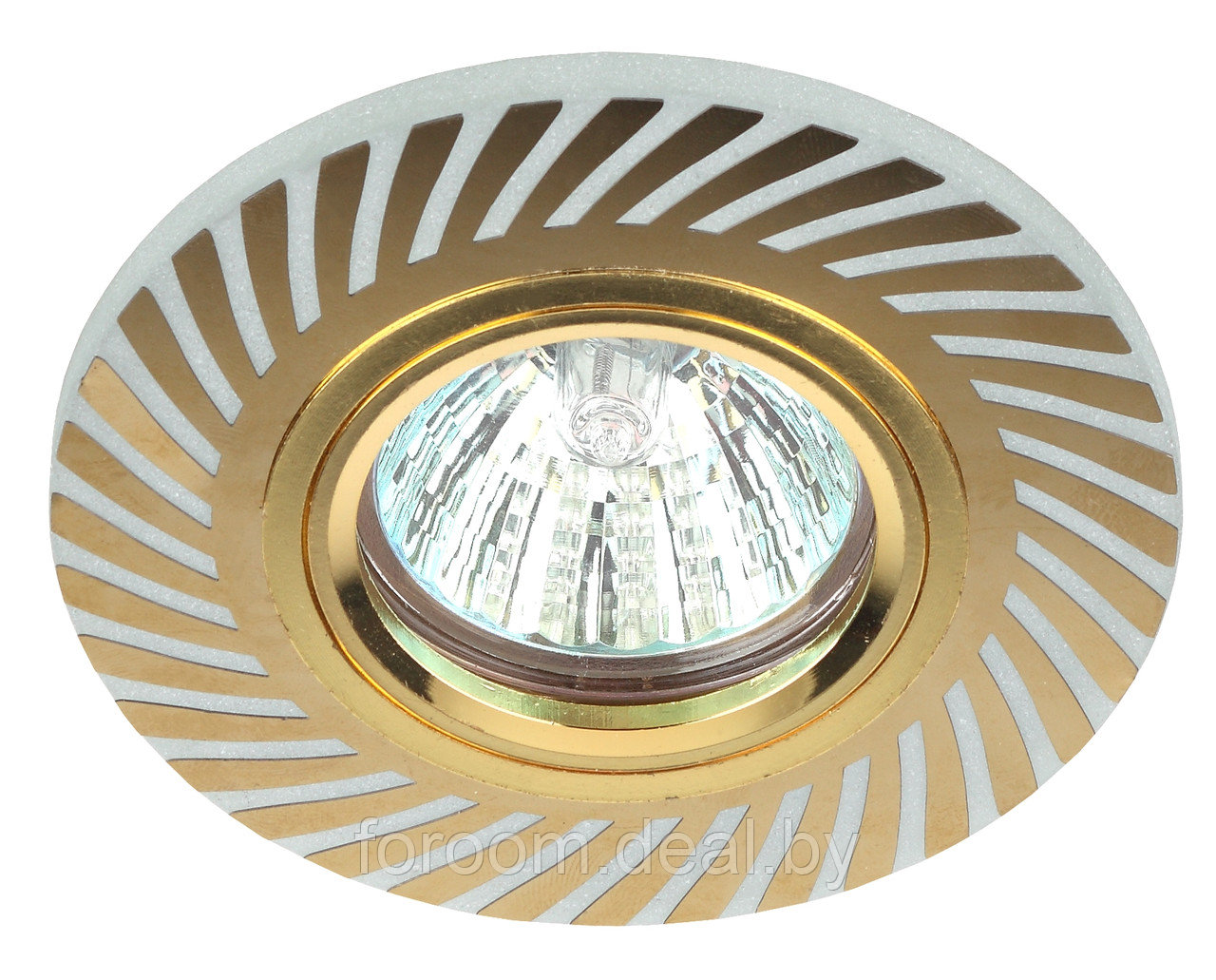 Светильник ЭРА декор cо светодиодной подсветкой MR16, белый/золото DK LD39 WH/GD - фото 2 - id-p225940786