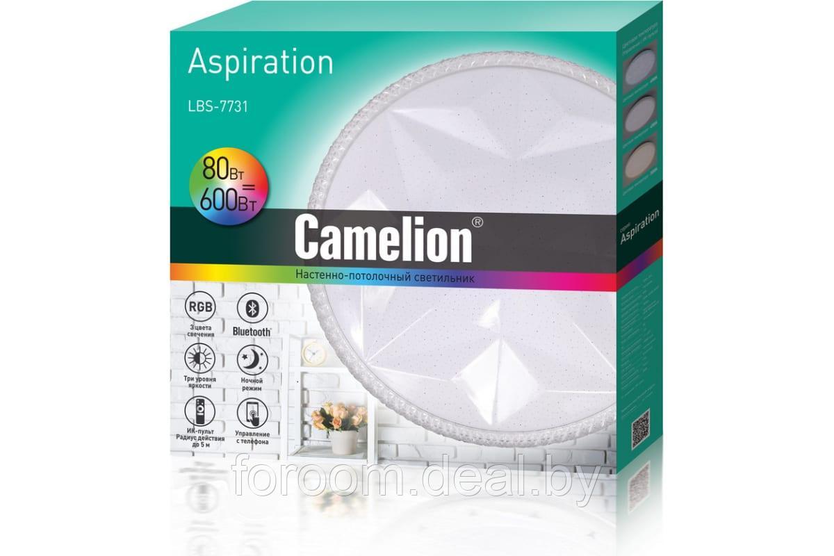 Настенно-потолочный светильник Camelion LBS-7731 LED,80 Вт, 3000 - 6000K, RGB, 780лм, пульт - фото 4 - id-p225949077