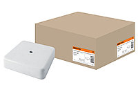 Коробка распаячная КР 75x75x20 ОП белая IP40 TDM /100 SQ1401-0203