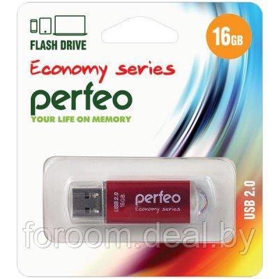 Perfeo USB флэш-диск 16GB E01 Red economy series 10/100 PF-E01R016ES - фото 1 - id-p225945952