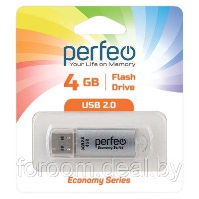 Perfeo USB флэш-диск 4GB E01 Silver economy series /10 PF-E01S004ES - фото 1 - id-p225945956