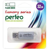 Perfeo USB флэш-диск 32GB E01 Silver economy series 10/100 PF-E01S032ES