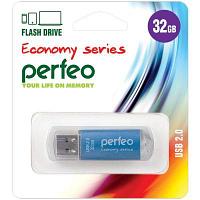 Perfeo USB флэш-диск 32GB E01 Blue economy series 10/100 PF-E01N032ES