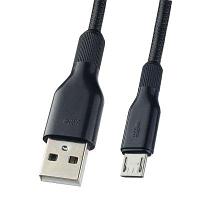 Perfeo PERFEO Кабель USB2.0 A вилка - Micro USB вилка, силикон, черный, длина 1 м. (U4807)/100 U4807