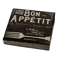 Салфетки бумажные "Bon appetit" 24х24см, 3 слоя, 25шт. Bouquet De Luxe 37437